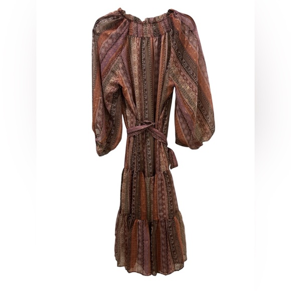 NWT Anthropologie Sarah Hann Tiered Ruffle Maxi Tassel Dress - Picture 8 of 8